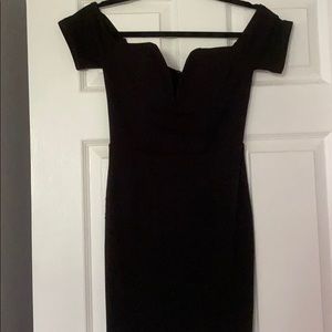 Tobi off the shoulder mini dress